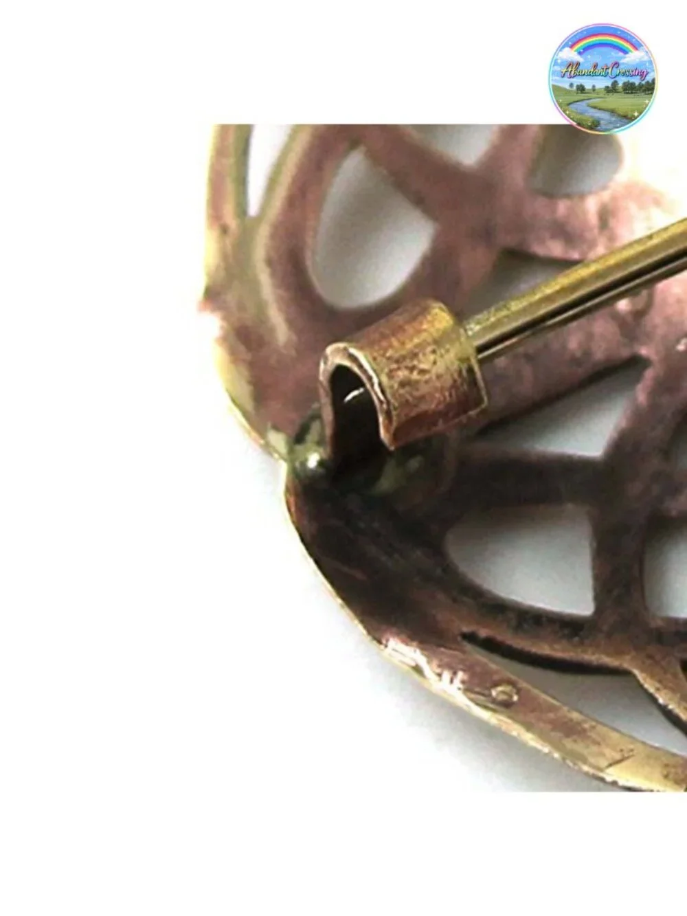 Celtic Knot Bronze Brooch Pin Filigree Celtic Cloak Shawl Scarf Fastener Jewelry